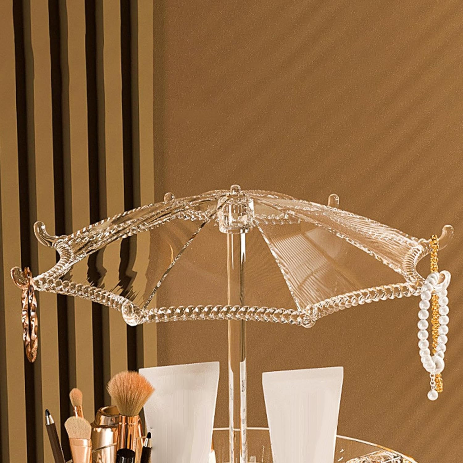 Premium 360 Rotating Makeup  Jewellery Organizer Stand (1 Pc)